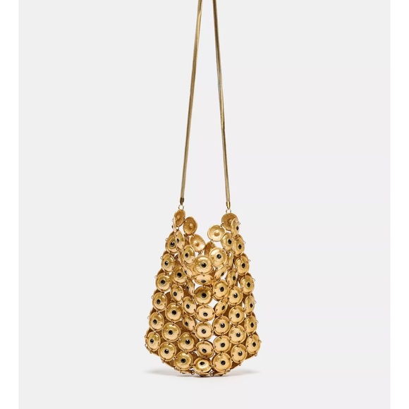 Zara Handbags - Zara METAL APPLIQUÉ BUCKET BAG